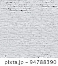 Old White Brick Wall. Seamless Tileable Texture. 94788390