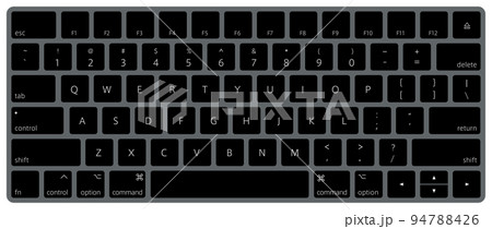Magic keyboard - 英語配列 - スペースグレイのイラスト素材 [94788426 ...