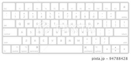 Magic keyboard - 英語配列 - シルバーのイラスト素材 [94788428] - PIXTA