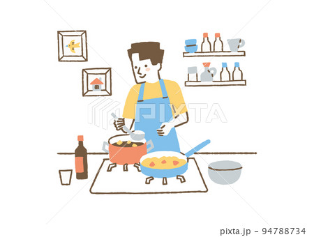 料理が得意な男性_色 94788734