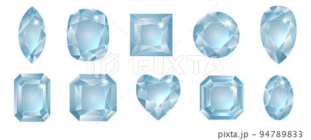 Diamond Jewellery Stone Gemstone Cuts Shapes 94789833