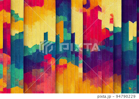 Undulating fabric creamy colors with complex texture. Silk fabric beige macro texture background. 94790229