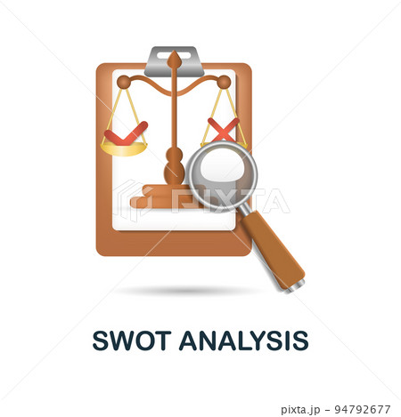 Swot Analysis icon. 3d illustration from business plan collection. Creative Swot Analysis 3d icon for web design, templates, infographics and more Swot Analysis icon. 3d illustration from business plan collection. Creative Swot Analysis 3d icon for web design, templates, infographics and more 94792677