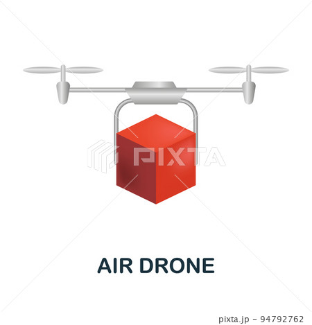 Air Drone icon. 3d illustration from artificial intelligence collection. Creative Air Drone 3d icon for web design, templates, infographics and more Air Drone icon. 3d illustration from artificial intelligence collection. Creative Air Drone 3d icon for web design, templates, infographics and more 94792762