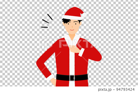 A confident and proud man in Santa Claus A confident and proud man in Santa Claus 94793424