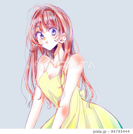 ロングヘアの女性 94793444