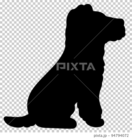 横を向いてお座りするシンプルで可愛いワイアー・フォックス・テリアのシルエット 横を向いてお座りするシンプルで可愛いワイアー・フォックス・テリアのシルエット 94794072