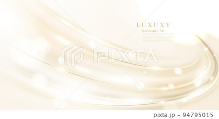 Abstract golden lines background luxury design vector illustration 94795015