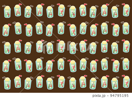 クリームソーダの模様その2横型 94795195