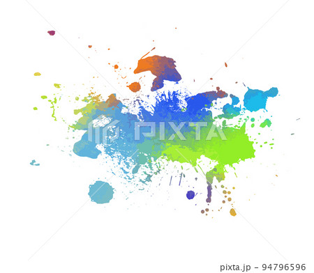 Multicolored blot object. Vector illustration 94796596