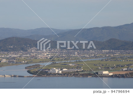 三頂山からの岡山市中区　東区 94796694