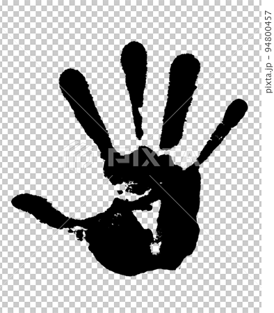 手印手印黑色墨水 94800457