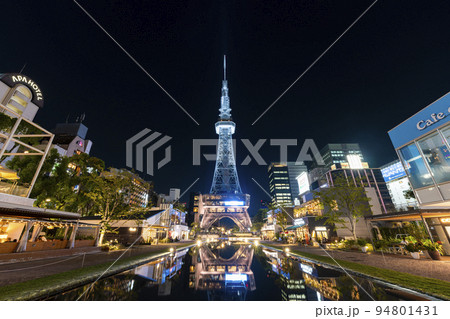 中部電力 MIRAI TOWER(ミライタワー)の夜景 中部電力 MIRAI TOWER(ミライタワー)の夜景 94801431