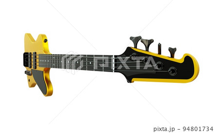 Bass guitar on a white background. Bass guitar on a white background. 94801734