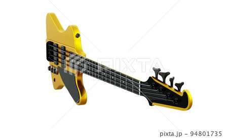 Bass guitar on a white background. Bass guitar on a white background. 94801735