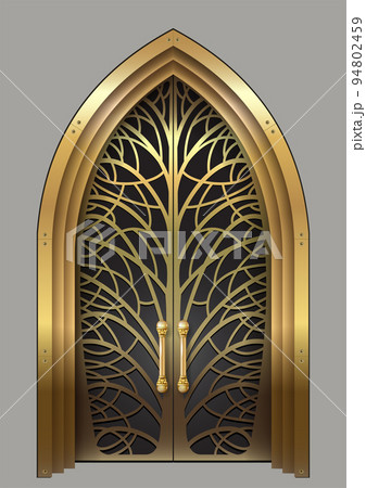 Golden door of the old oriental Palace Golden door of the old oriental Palace 94802459