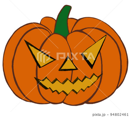 オレンジのカボチャのジャック・オー・ランタン オレンジのカボチャのジャック・オー・ランタン 94802461