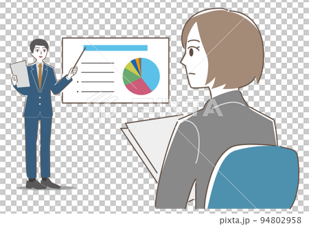 一個穿著西裝的女人參加會議 94802958