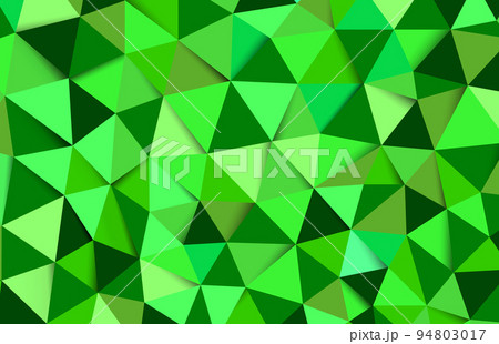 Several shades of green vectors blend together for backgrounds. Polygon design pattern. Low poly illustration, low polygon background. Green triangle mosaic background. Creative design template Several shades of green vectors blend together for backgrounds. Polygon design pattern. Low poly illustration, low polygon background. Green triangle mosaic background. Creative design template 94803017