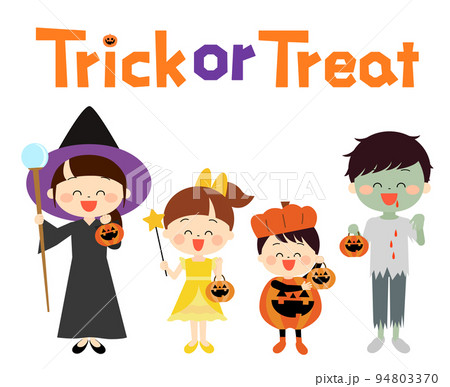 ハロウィン仮装をする子供たち ハロウィン仮装をする子供たち 94803370