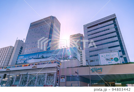 日本の東京都市景観 9月。品川駅前のホテルなどを望む＝9月26日 94803442