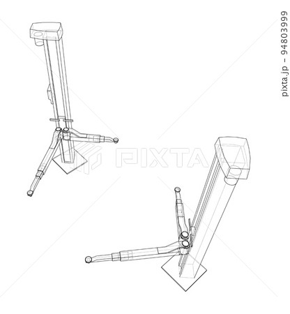 Car lift stand tower. Vector Car lift stand tower. Vector 94803999