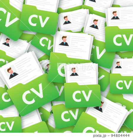 Resume, CV flat icon. Business management. Document icon Vector illustration 94804444