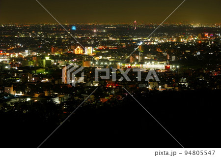 金華山展望台から見る岐阜の秋の夜景 金華山展望台から見る岐阜の秋の夜景 94805547
