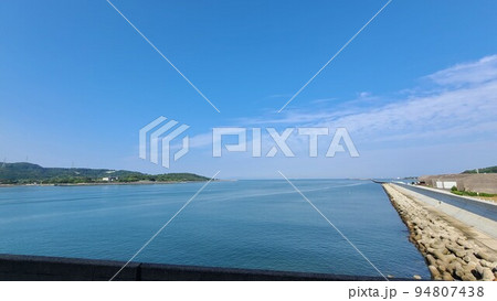 川内原子力発電所近くを流れる川内川 川内原子力発電所近くを流れる川内川 94807438