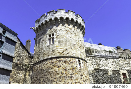 Vintage architecture of Old Town in Vitre, France 94807460