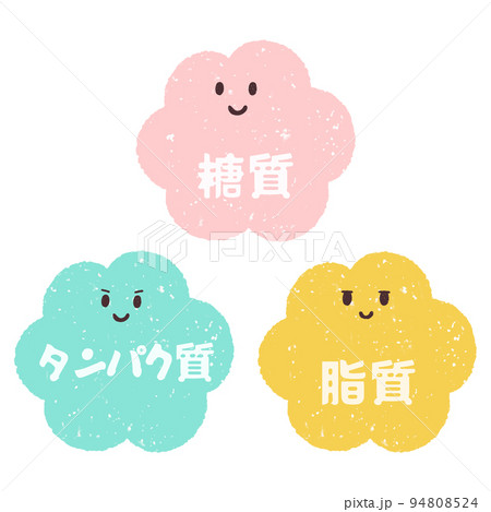 手描きの可愛い三大栄養素 94808524