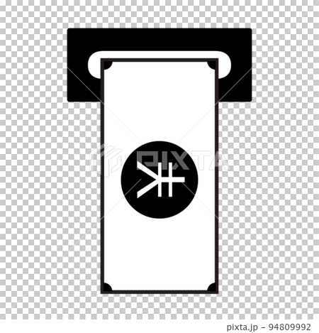 ATMイメージ。現金を引き出す。 94809992