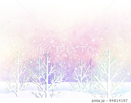 冬の森の背景イラスト 94814197
