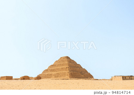 Geometrical step Pyramid in the desert of Egypt 94814714