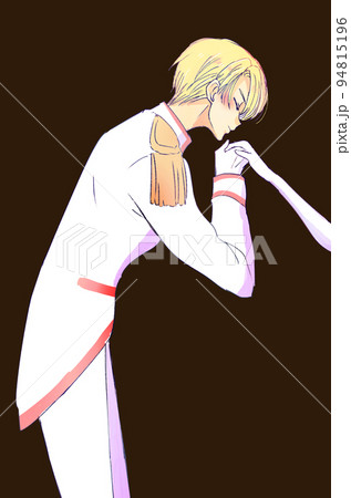 手の甲にキスする王子様 手の甲にキスする王子様 94815196