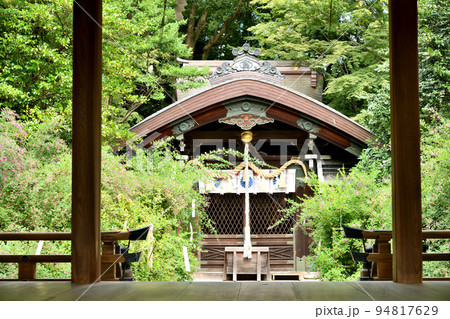 梨木神社(本殿・萩の花)　【京都府京都市上京区】 94817629