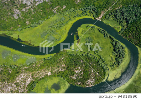 Crnojevica river flowing into Skadar Lake 94818890