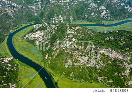 Crnojevica river flowing into Skadar Lake 94818893