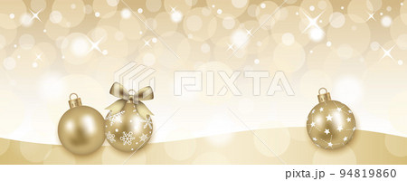 クリスマスボールとキラキラ輝くシームレスな背景 94819860