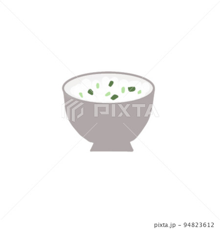 お茶碗に入ったお腹に優しい七草粥 お茶碗に入ったお腹に優しい七草粥 94823612