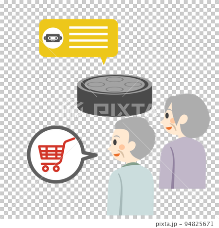 老年人購物時問智能音箱 94825671