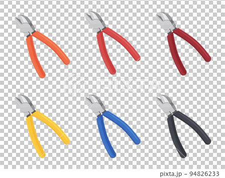 Illustration material set of nippers Illustration material set of nippers 94826233