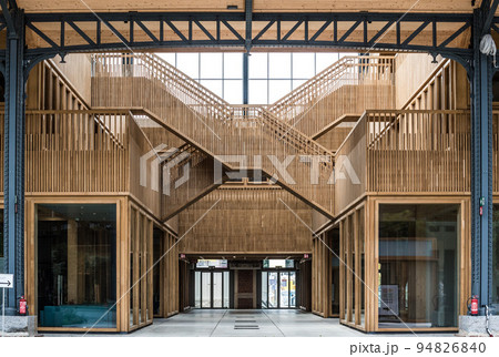 Brussels city center - Belgium - Wooden construction with serviced office solutions 94826840