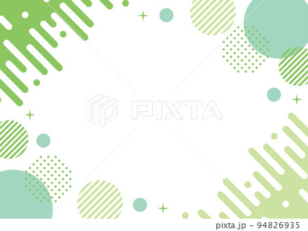 幾何学 フレーム 液体 黄緑 水色 水玉 幾何学 フレーム 液体 黄緑 水色 水玉 94826935