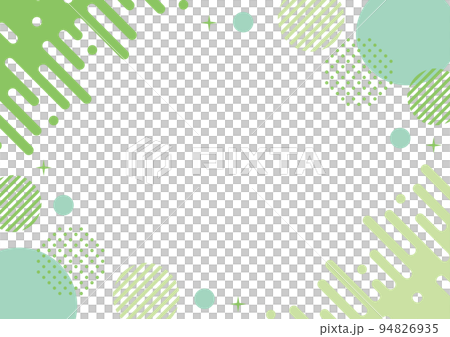 幾何学 フレーム 液体 黄緑 水色 水玉 幾何学 フレーム 液体 黄緑 水色 水玉 94826935