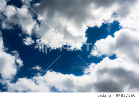 Blue sky and fluffy clouds Blue sky and fluffy clouds 94827560
