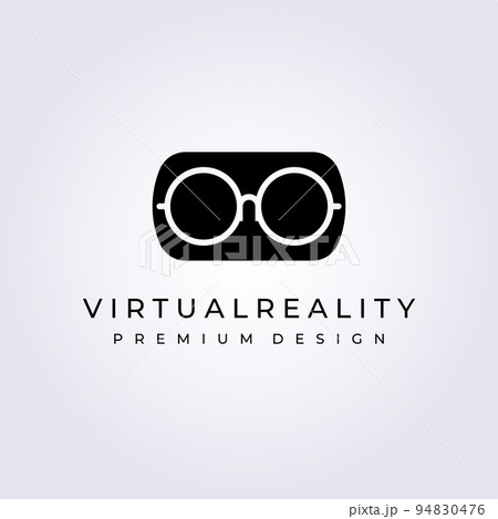 futuristic, virtual reality logo vector illustration design graphic 94830476