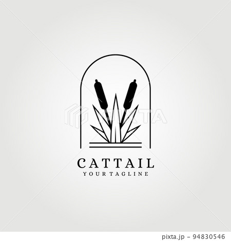 cattail logo cattails vector illustration design graphic template clever design 94830546
