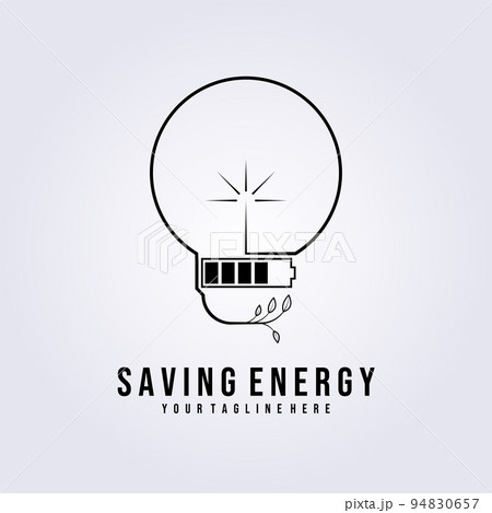 Lamp logo vector illustration design,creative energy saving icon symbol 94830657