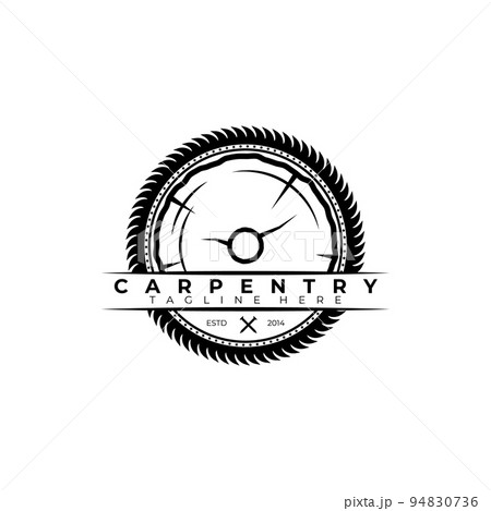 Carpenter Logo vector illustration design, wood worker, workshop, icon, symbol 94830736